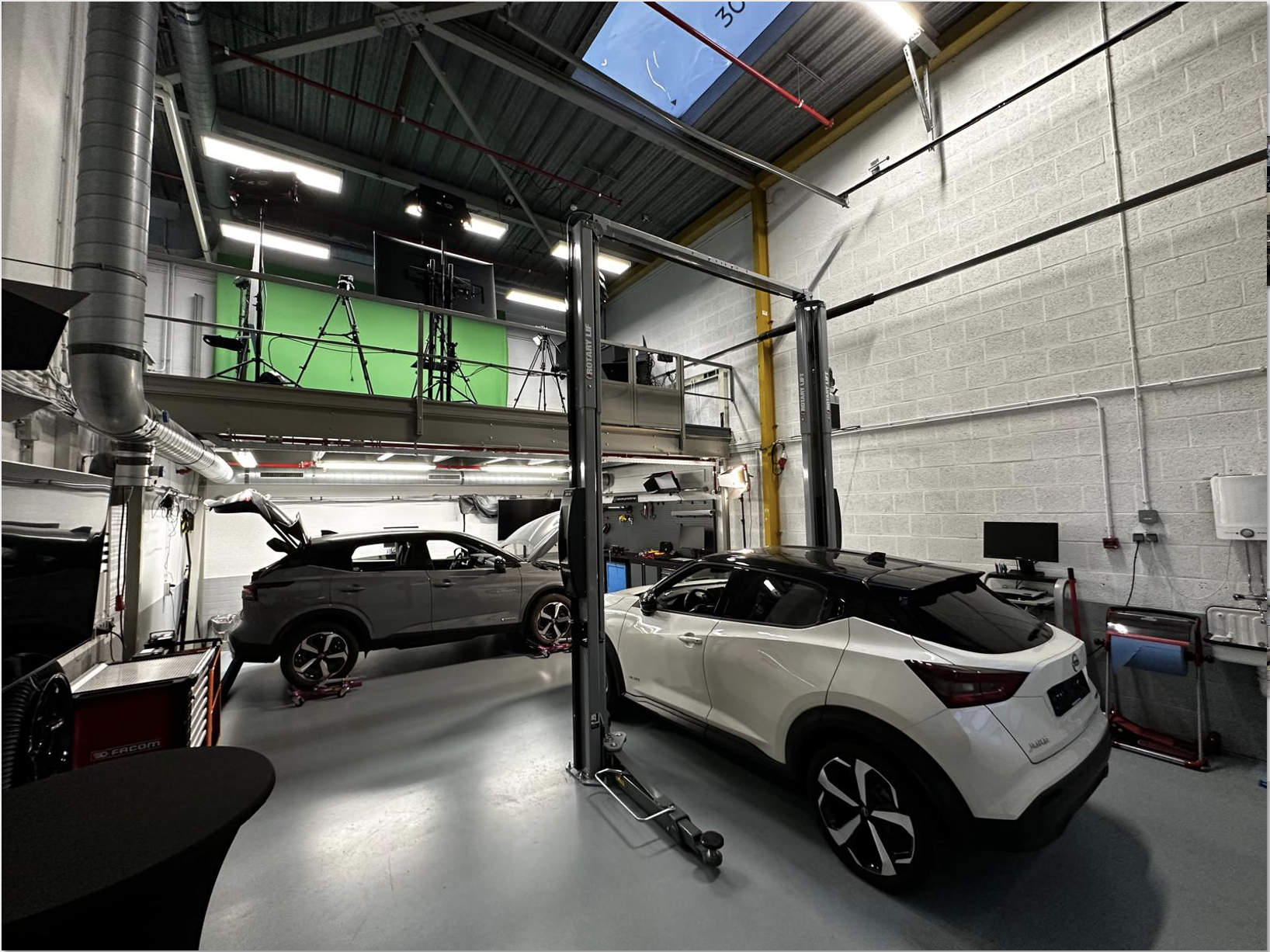 Workshop of the Nissan Training Centre in Amsterdam